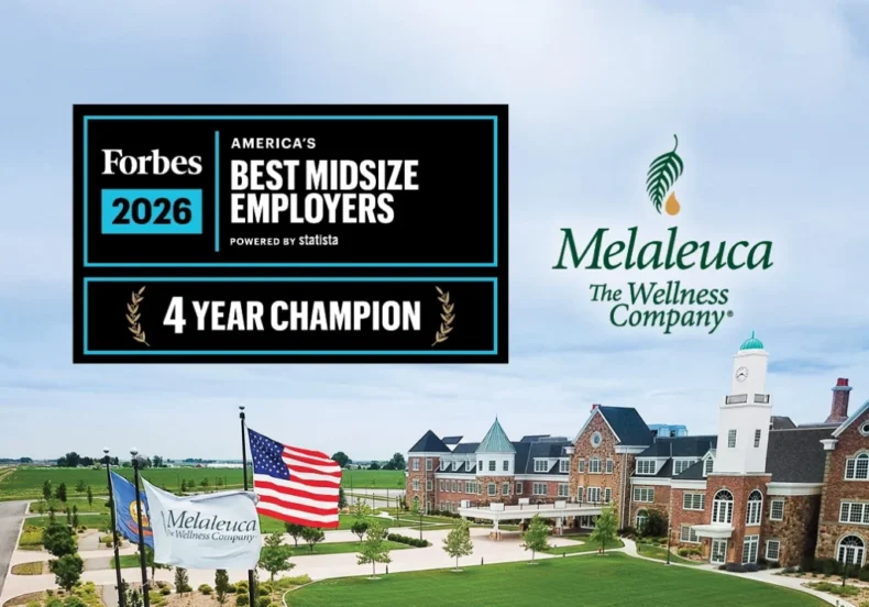 Melaleuca Forbes Best Employers 2026 Award