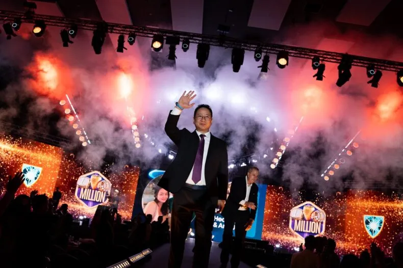 MWR Life executive walkout on stage