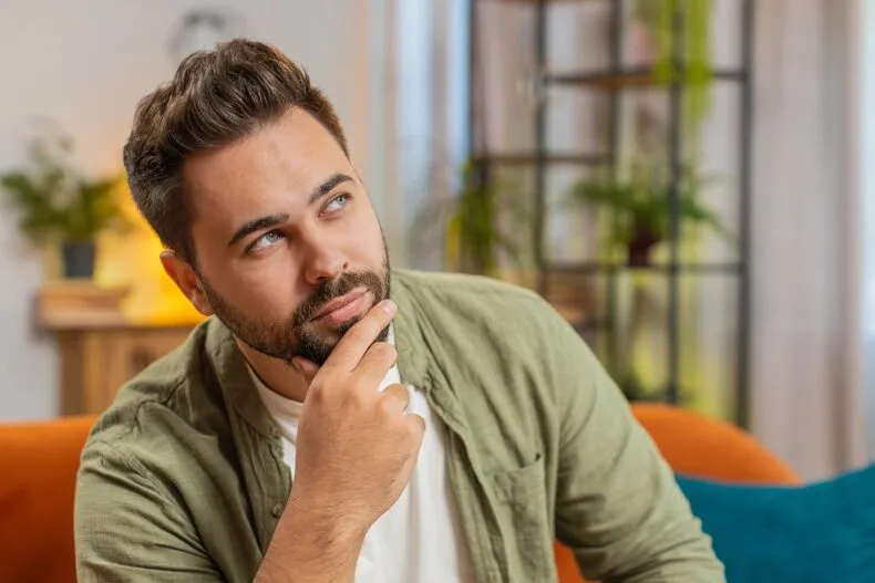 Network marketer thinking about business growth strategy