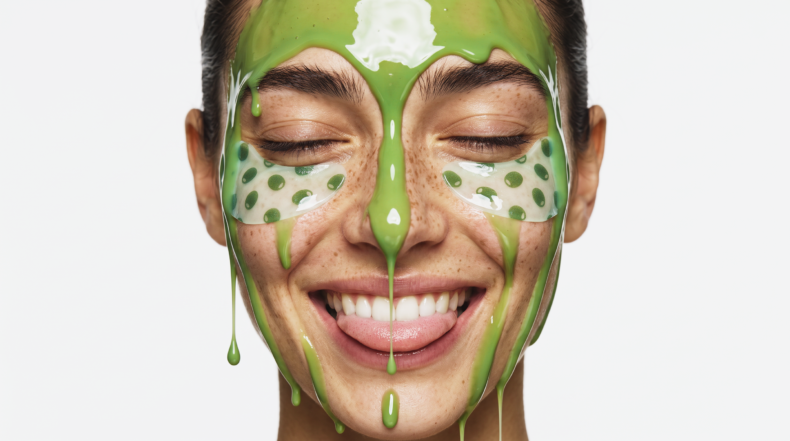 Olive Tree People Hydroxytyrosol eye patches featured in its New York Fashion Week beauty experience