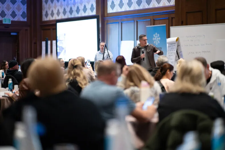 Partner.Co leaders participate in a strategy session during the Partner.Co Strategy Summit in Park City, Utah