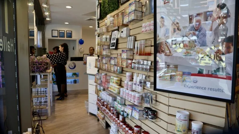 PM-International Direct Sales Center retail interior FitLine products