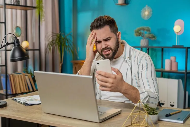 Entrepreneur working remotely from home building a network marketing business