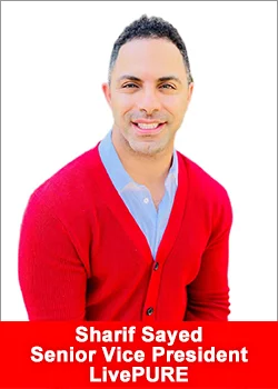 Sharif Sayed LivePURE Senior Vice President