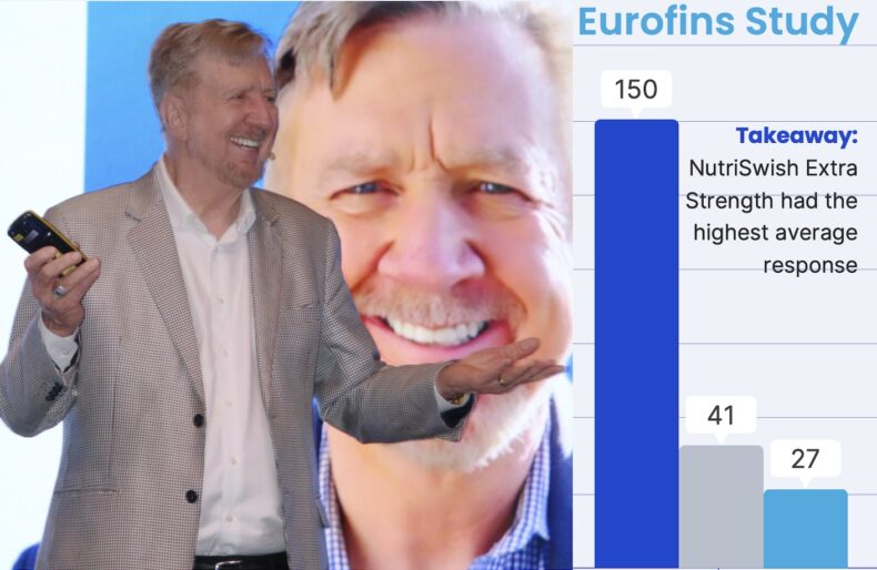 Neumi founder Steve Scott presenting results from an independent Eurofins glutathione study