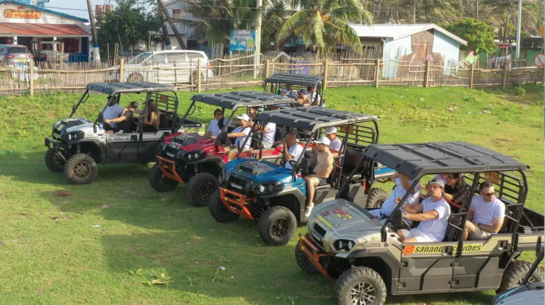 Leaders from The Code on an ATV adventure during the Sapphire Trip