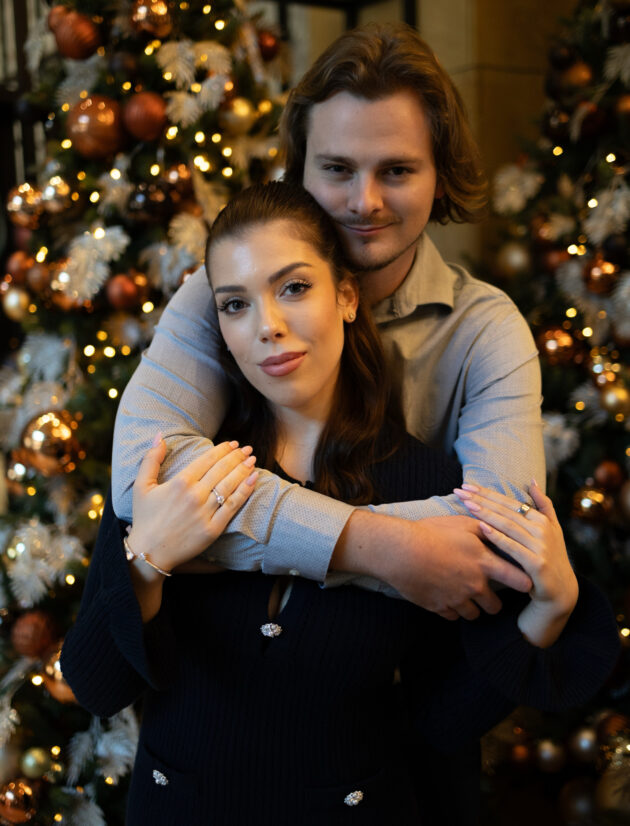 Vanda Viktoria Nagy with her partner in a relaxed setting